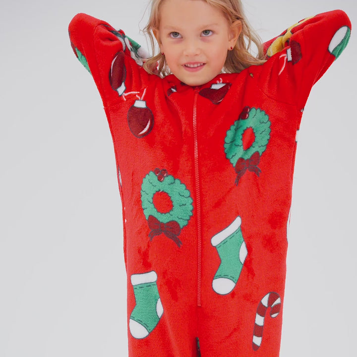 Hohoho Rød Onesie Børn