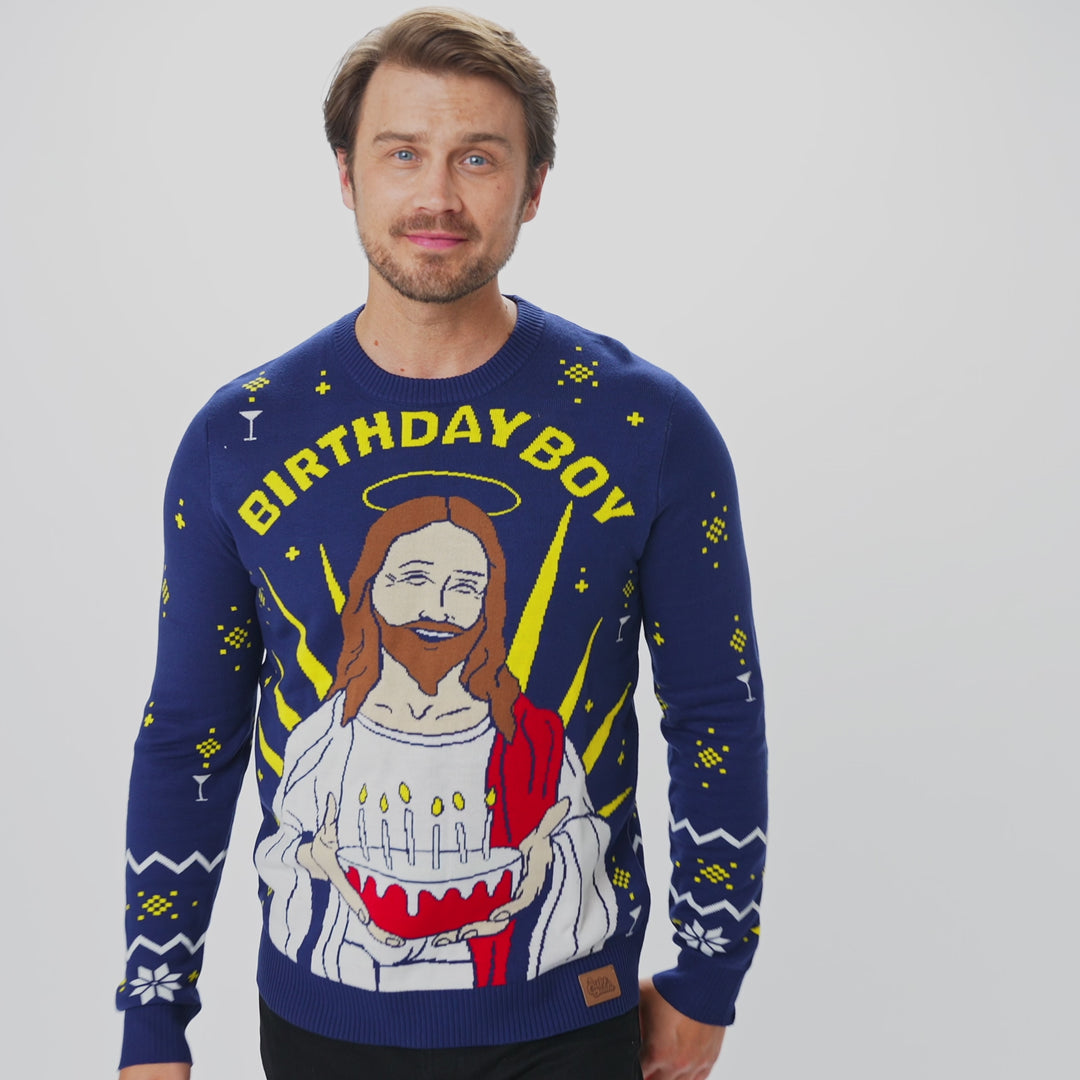 Birthday Boy Julesweater Herre