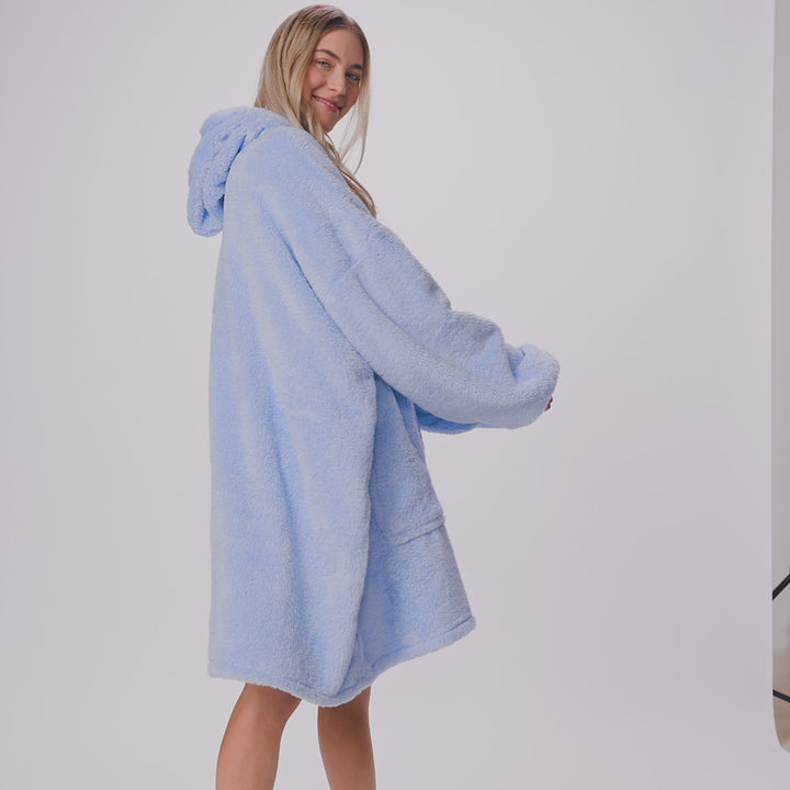 Blå Teddy HappyHoodie