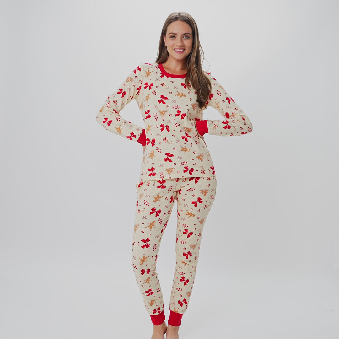 Peberkage Julepyjamas Dame