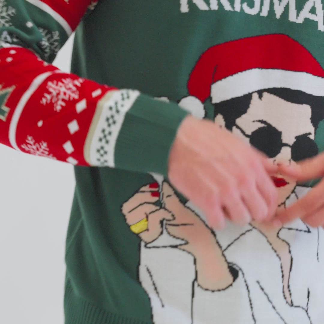 Merry Krismas Julesweater Herre