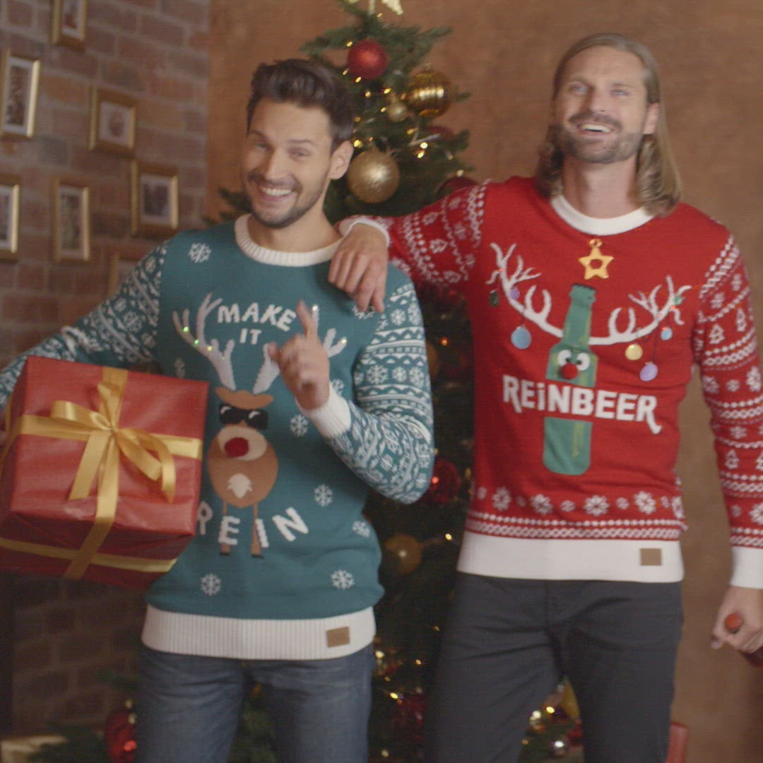 Reinbeer Rød Julesweater Dame