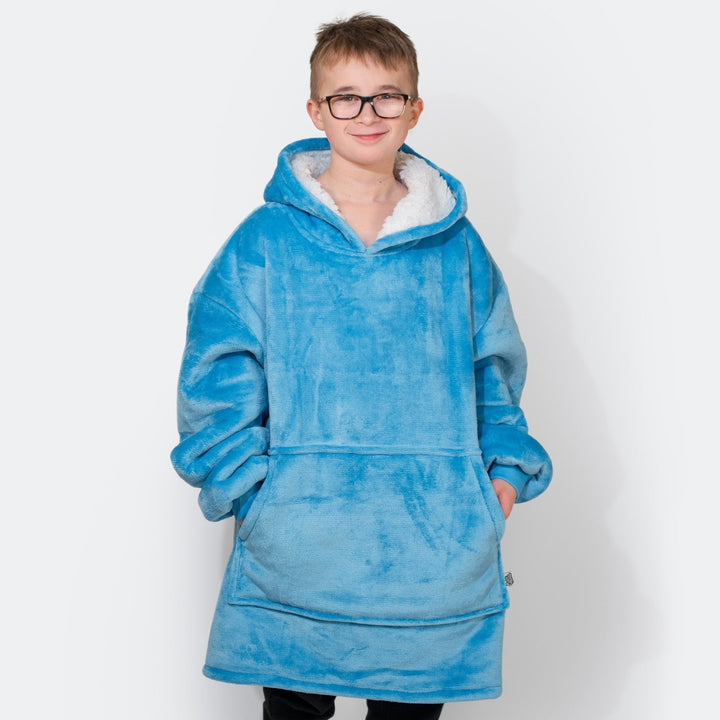 Blå HappyHoodie Børn