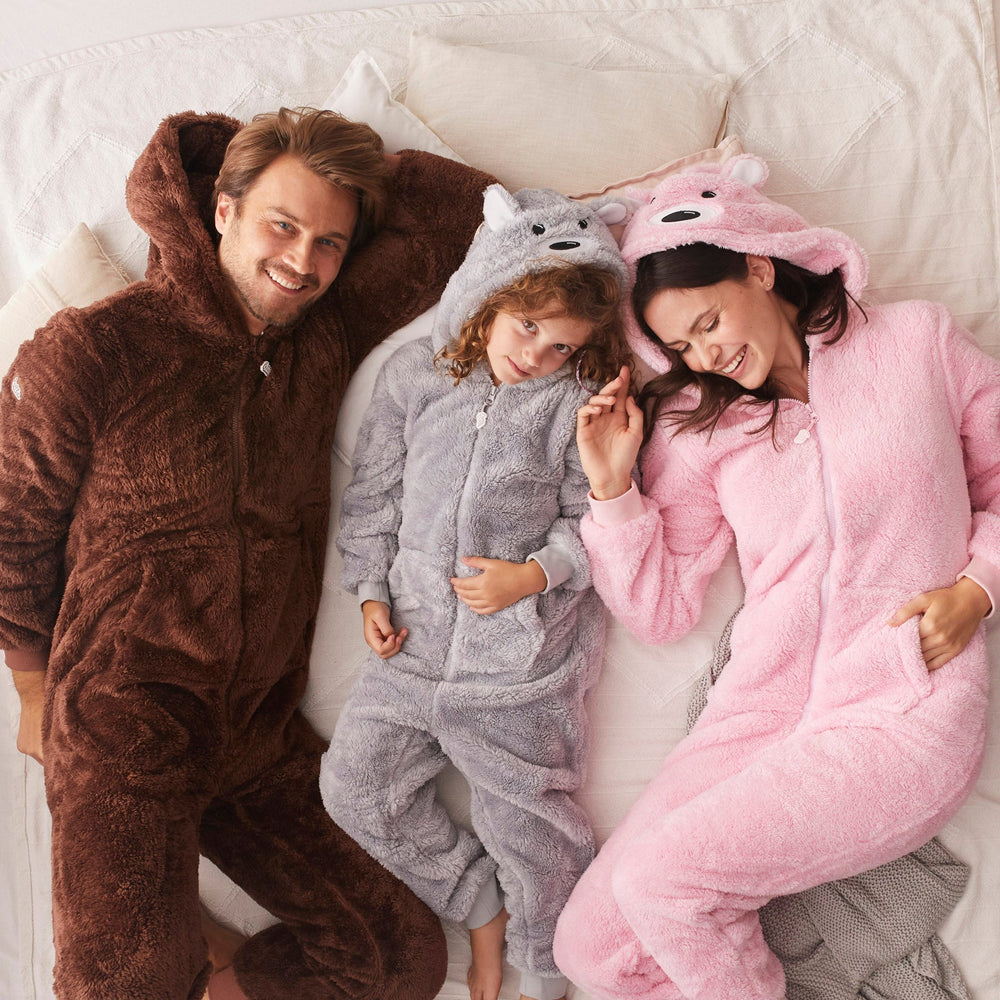 Brun Bamsebjørn Onesie Børn