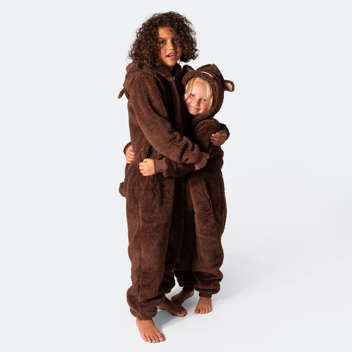 Brun Bamsebjørn Onesie Børn