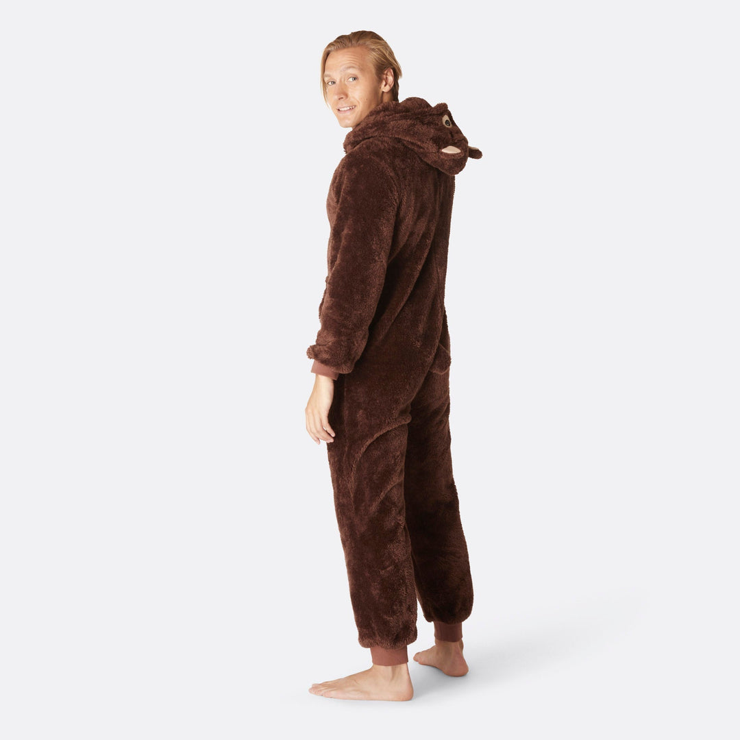 Brun Bamsebjørn Onesie Herre