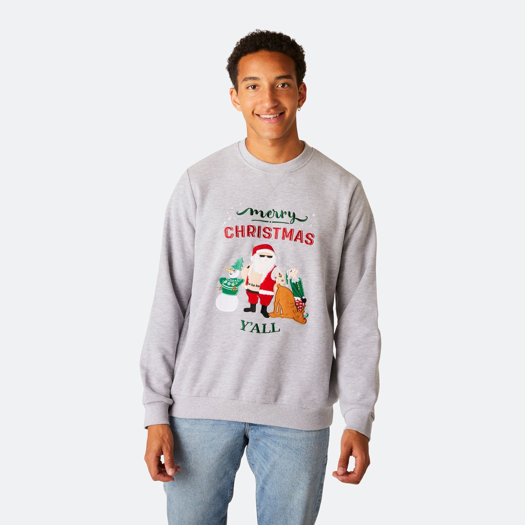 Merry Christmas Y'all Julesweatshirt Herre