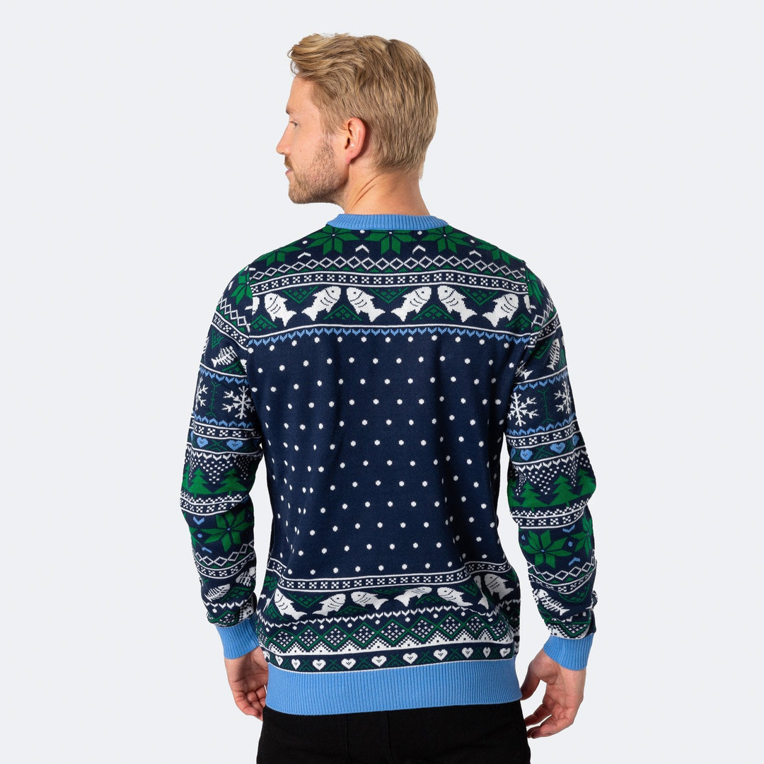 De Tre Vise Fisk Julesweater Herre