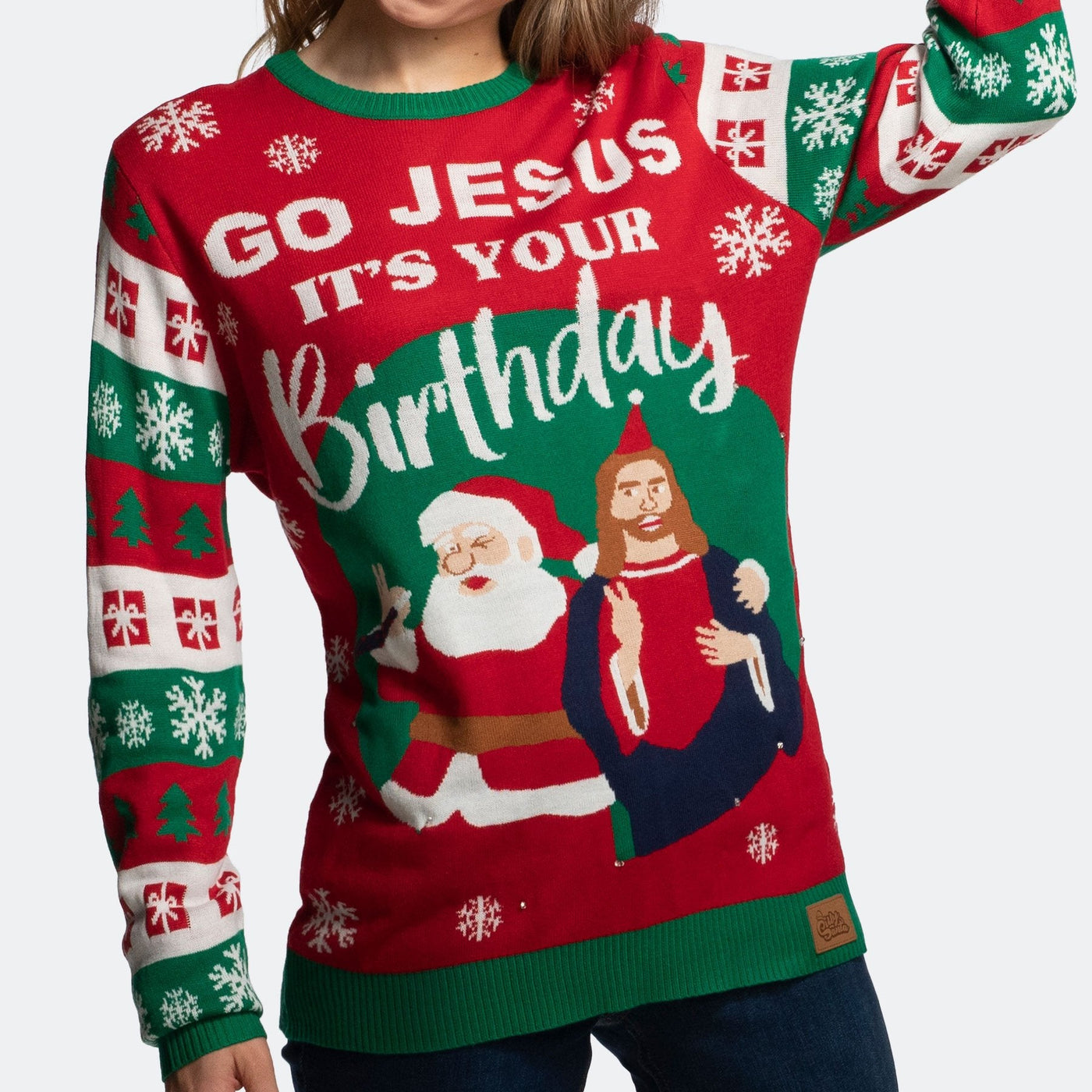 Go Jesus, it´s Your Birthday! Julesweater Dame