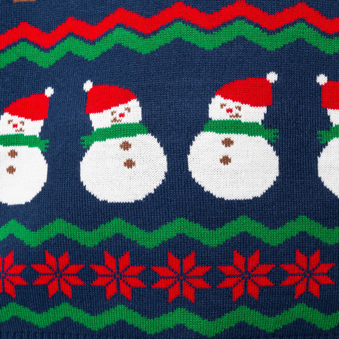 Grim Blå Julesweater Herre
