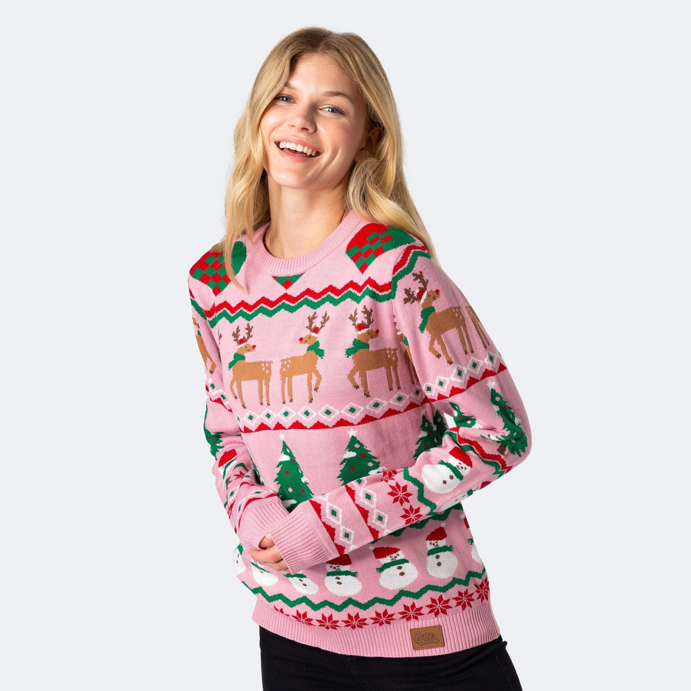 Grim Pink Julesweater Dame