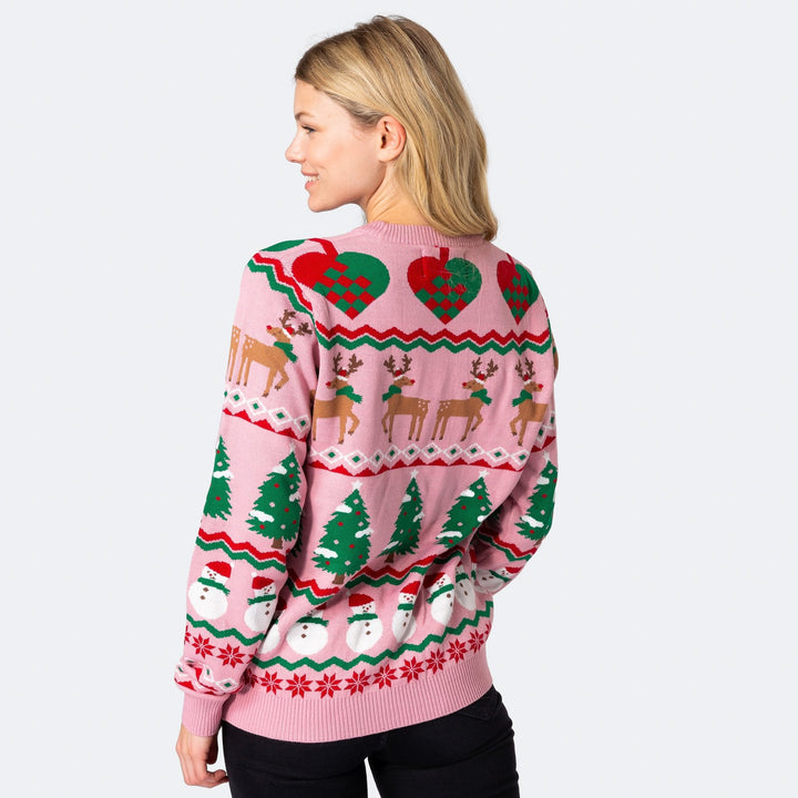 Grim Pink Julesweater Dame