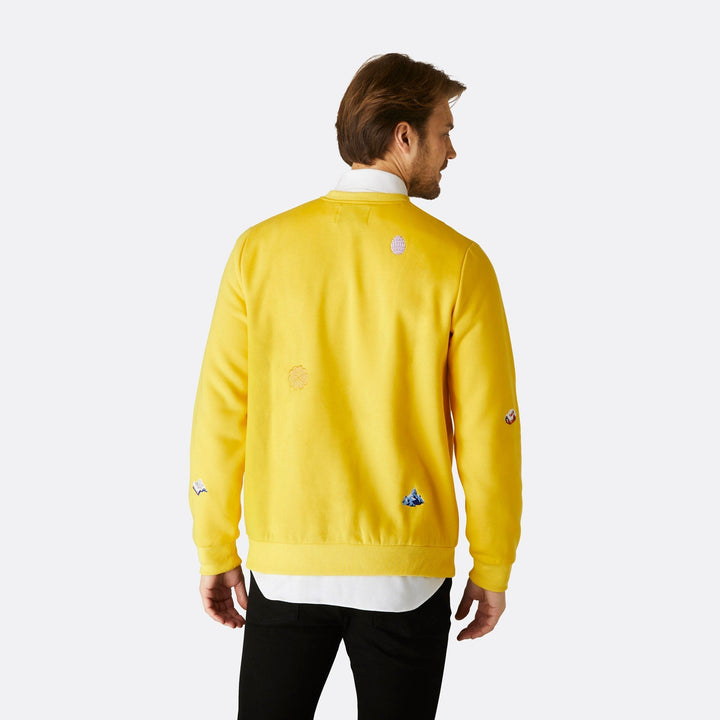 Gul Påskesweatshirt Mænd