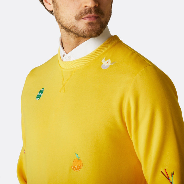 Gul Påskesweatshirt Mænd