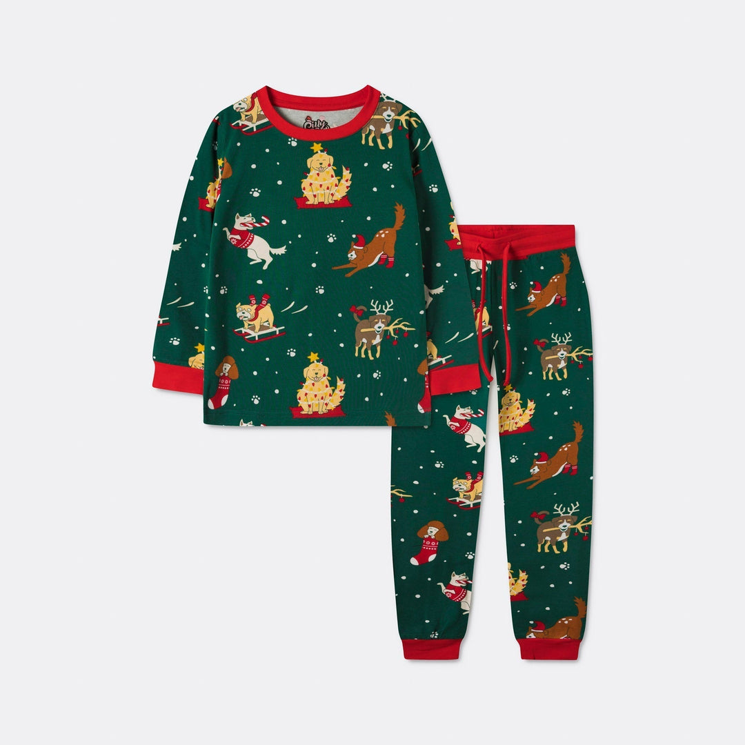 Hunde Julepyjamas Børn