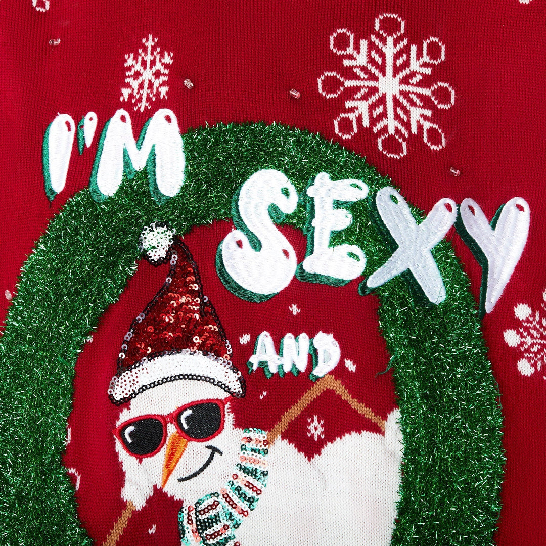 I'm Sexy and I Snow It Julesweater Dame