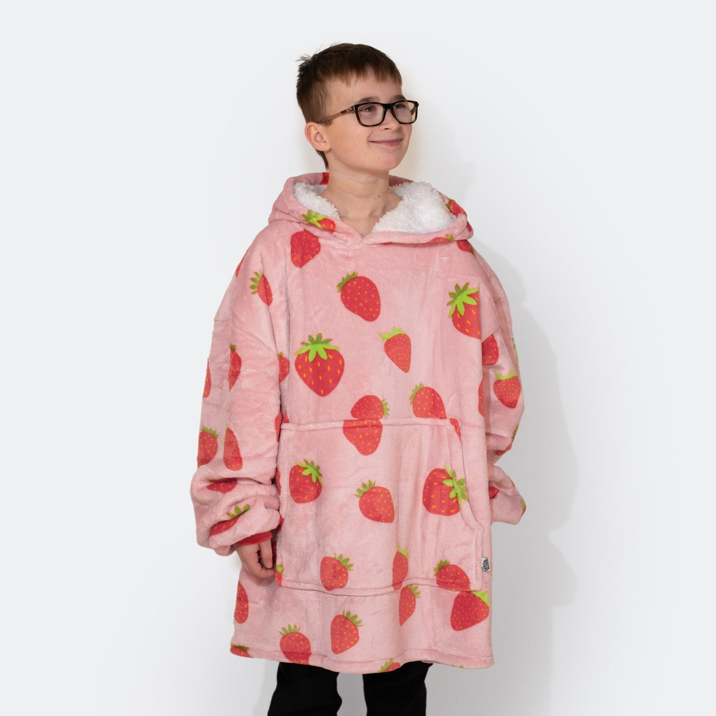 Jordbær HappyHoodie Børn