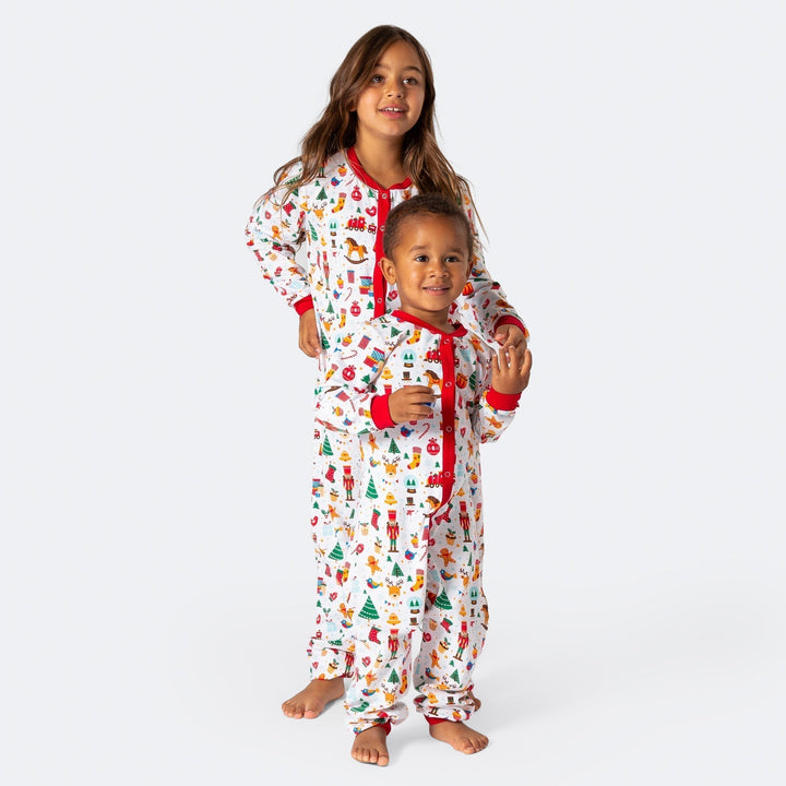 Juledrøm Hvid Heldragt Julepyjamas Børn