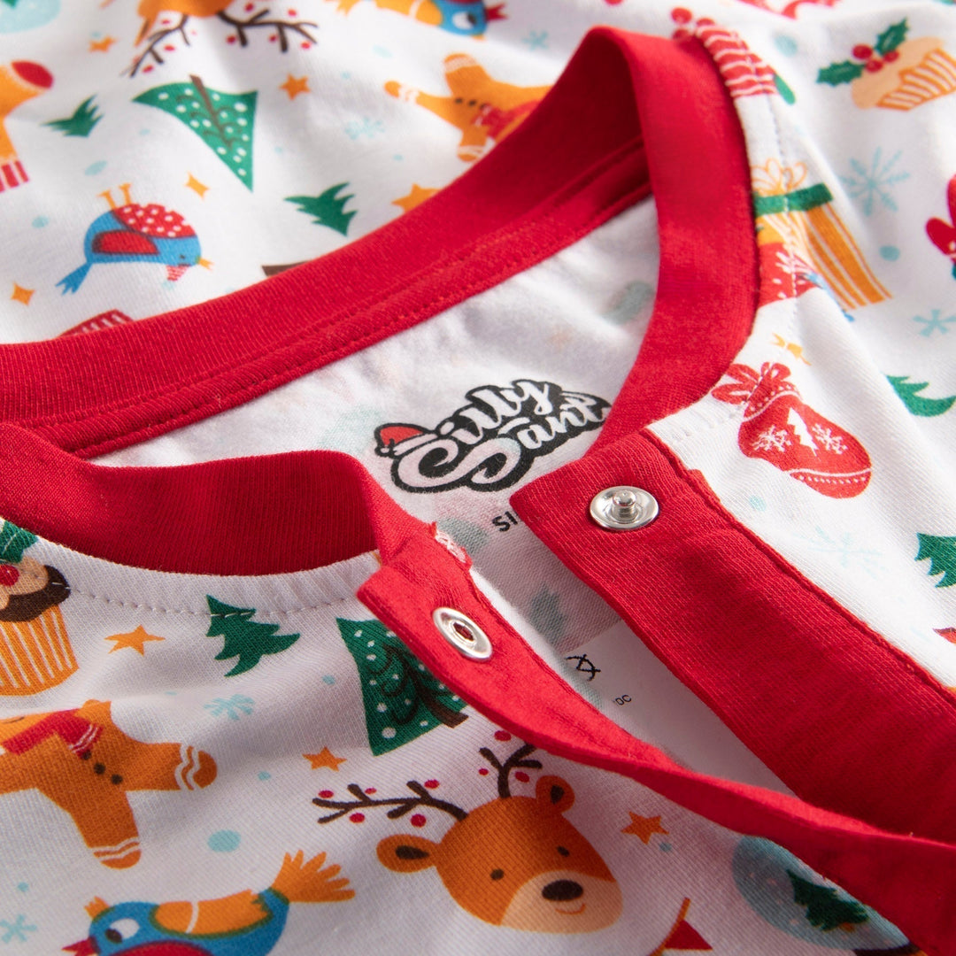 Juledrøm Hvid Heldragt Julepyjamas Børn