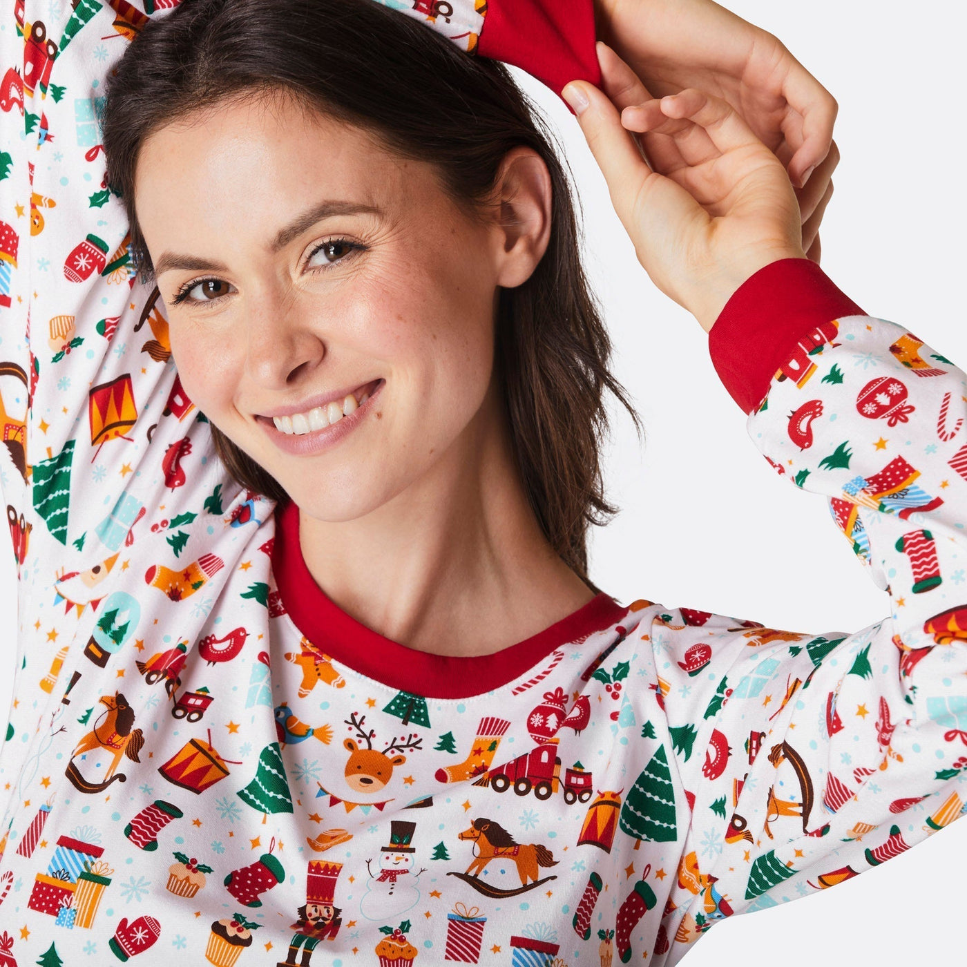 Juledrøm Hvid Julepyjamas Dame