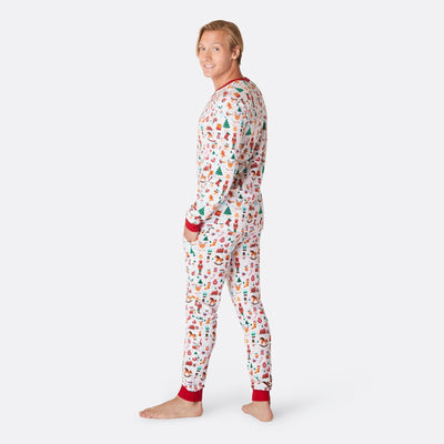 Juledrøm Hvid Julepyjamas Herre