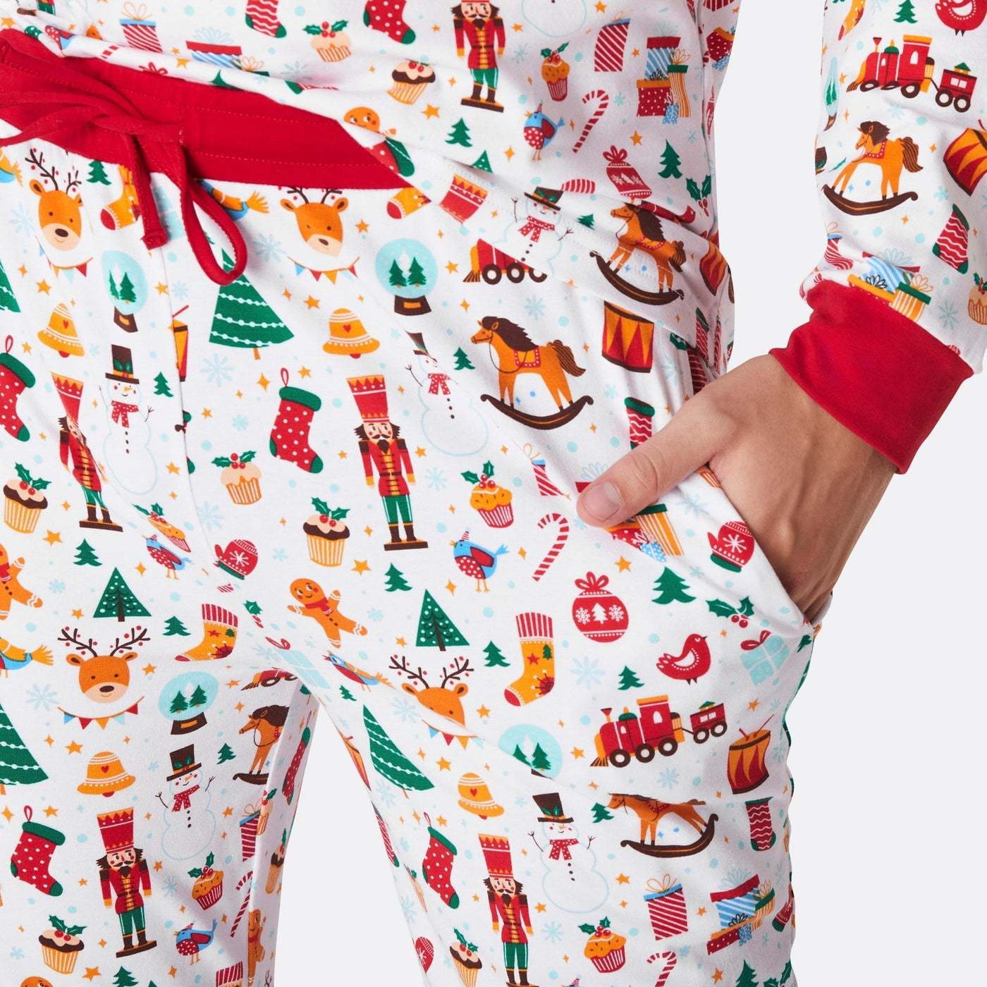Juledrøm Hvid Julepyjamas Herre