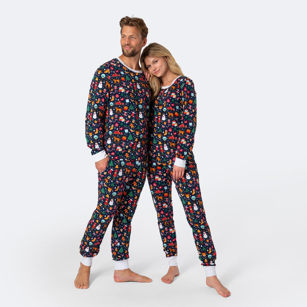 Juledrøm Blå Julepyjamasser Familie