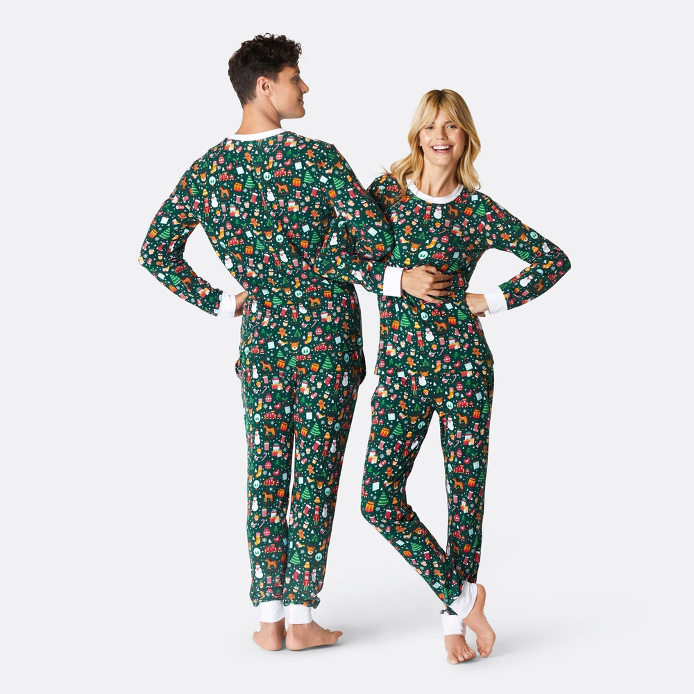 Juledrøm Grøn Julepyjamasser Familie