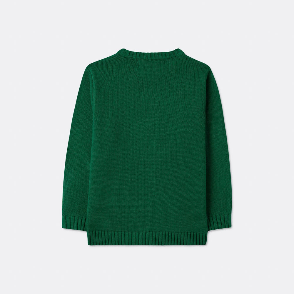 Rensdyr Grøn Julesweater Børn