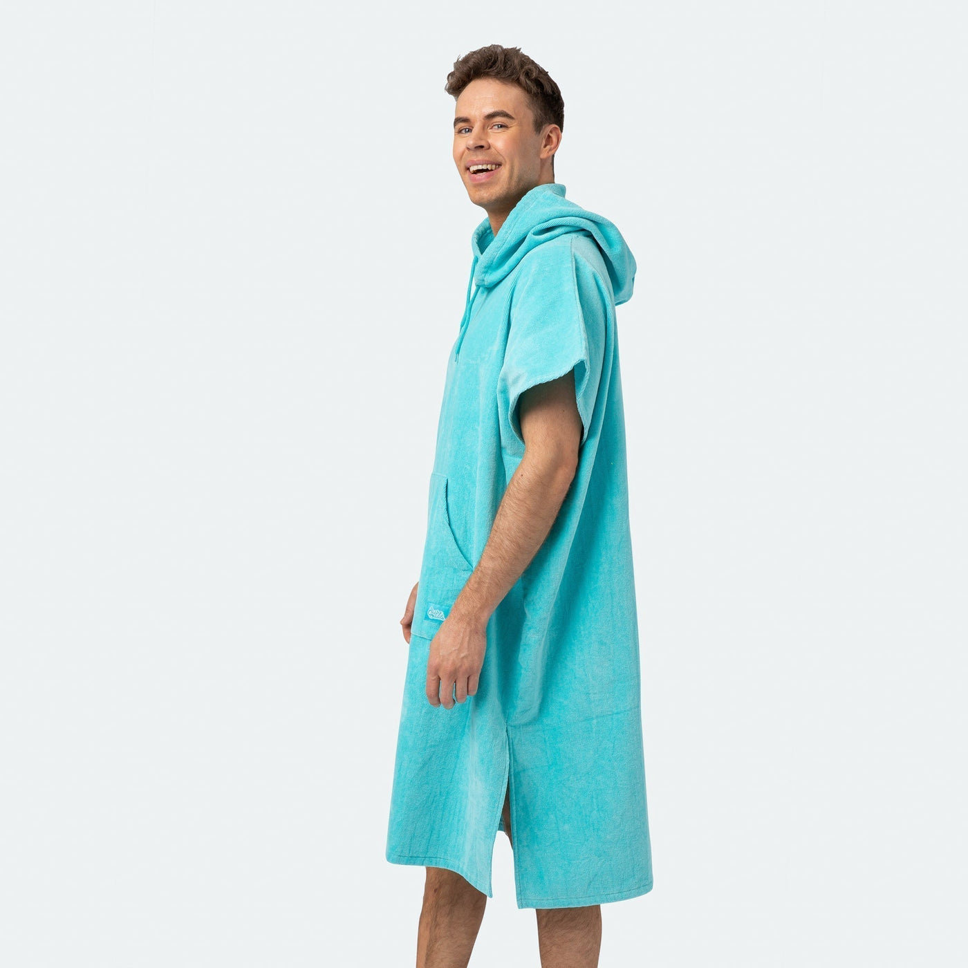 Koralblå Towel Poncho