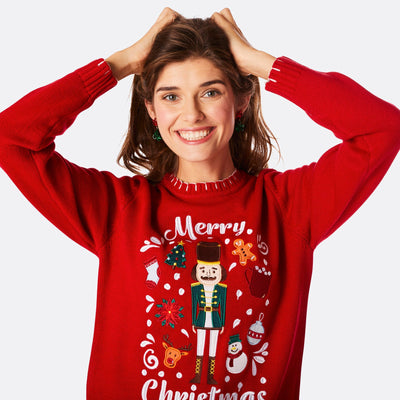 Merry Christmas Julesweater Dame