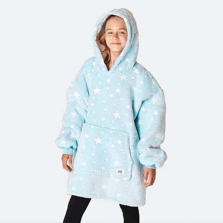 Stjerner Blå HappyHoodie Børn
