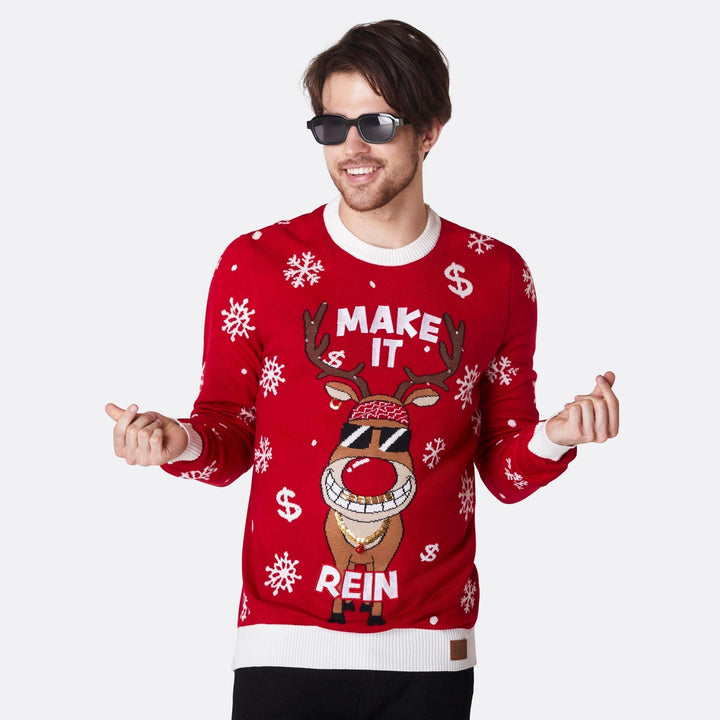 Make It Rein Julesweater Herre