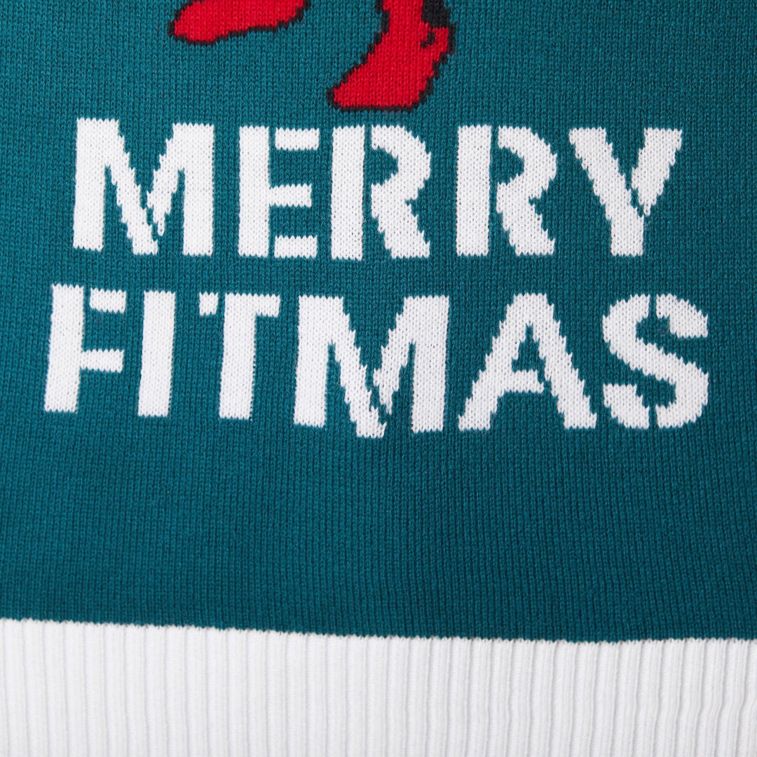 Merry Fitmas Julesweater Dame