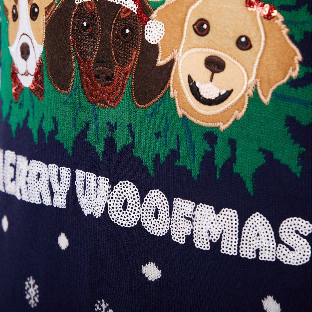 Merry Woofmas Julesweater Dame