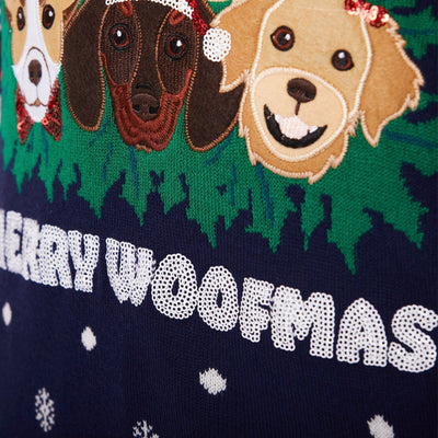 Merry Woofmas Julesweater Herre