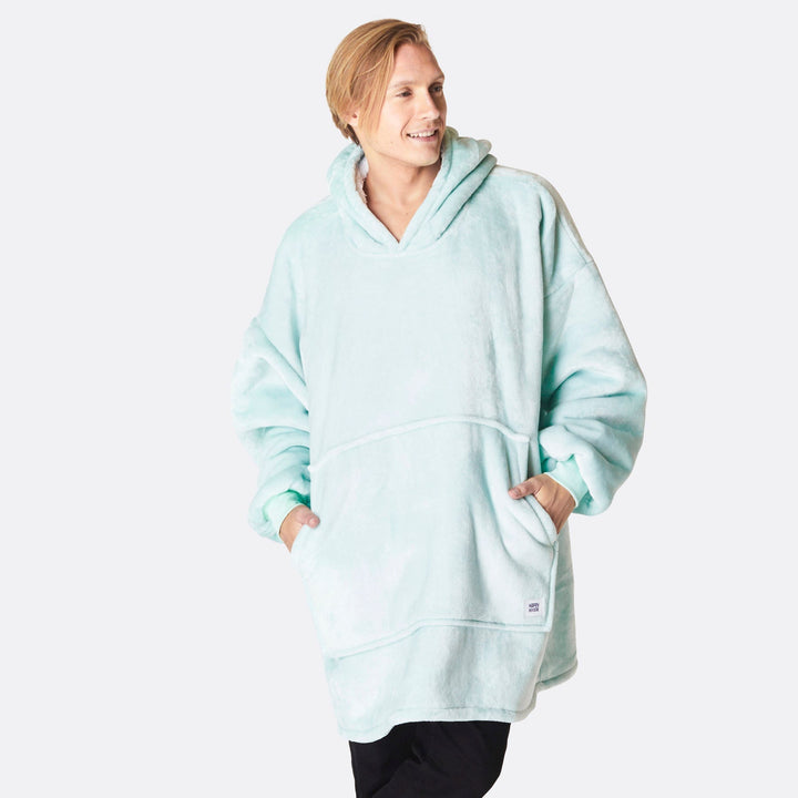 Mintblå HappyHoodie