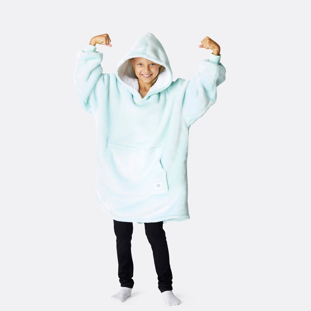 Mintblå HappyHoodie Børn