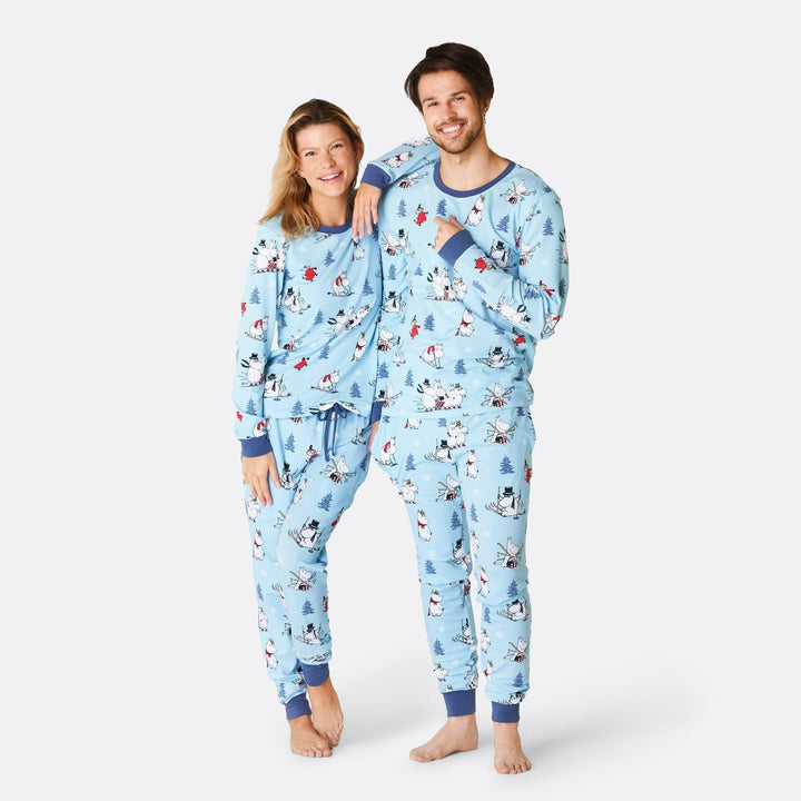 Mumi Blå Julepyjamas Dame