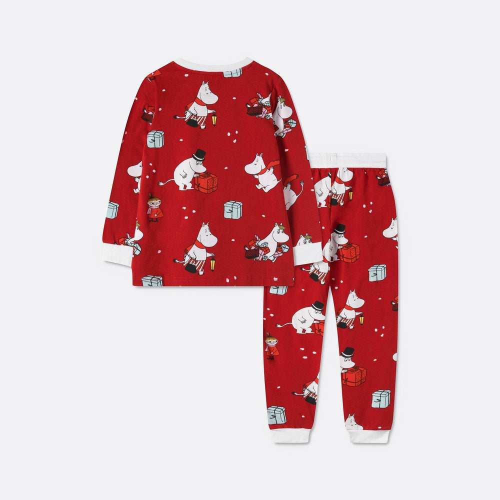 Mumi Rød Julepyjamas Børn