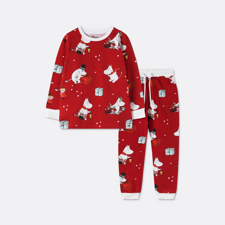 Mumi Rød Julepyjamas Børn