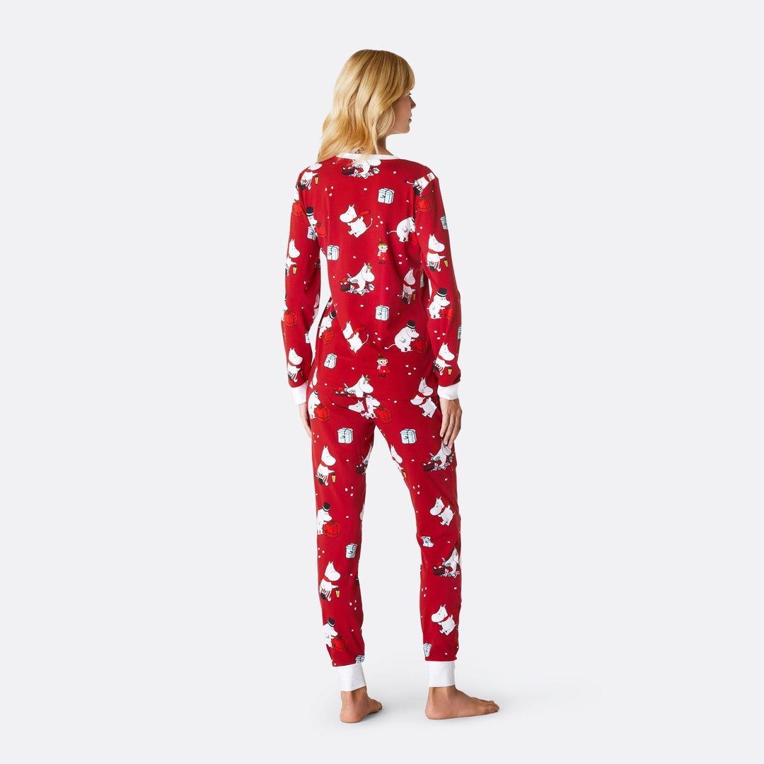 Mumi Rød Julepyjamas Dame