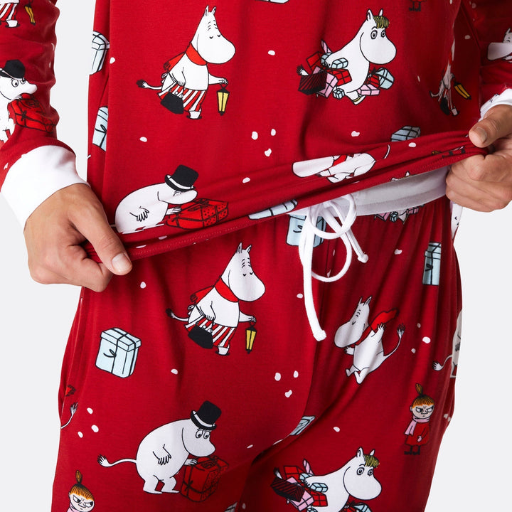 Mumi Rød Julepyjamas Herre