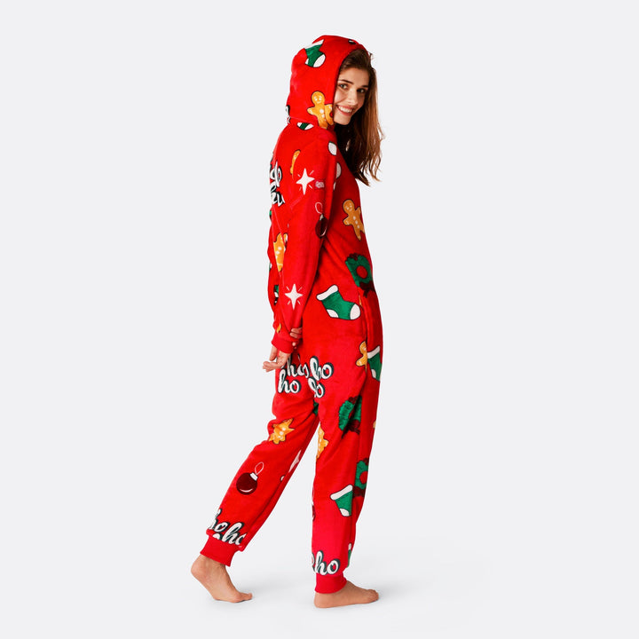 Hohoho Rød Onesie Dame