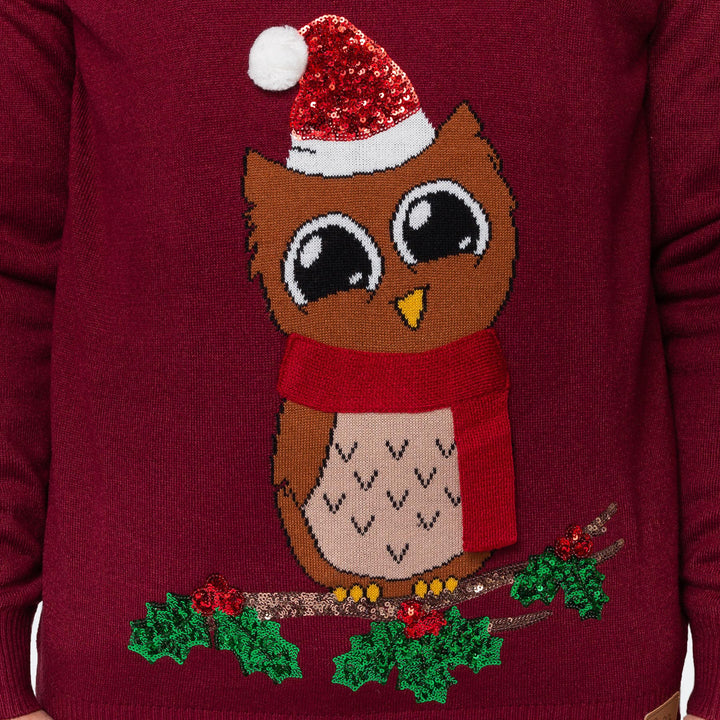 Owl I Want For Christmas Julesweater Dame