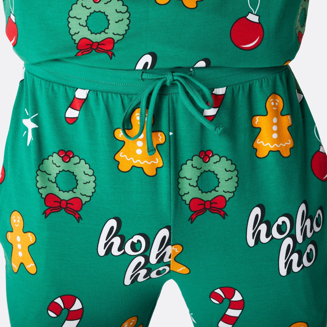 Hohoho Grøn Julepyjamas Herre