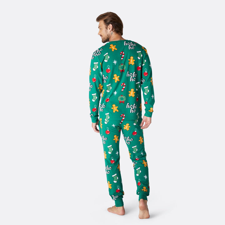 Hohoho Grøn Julepyjamas Herre