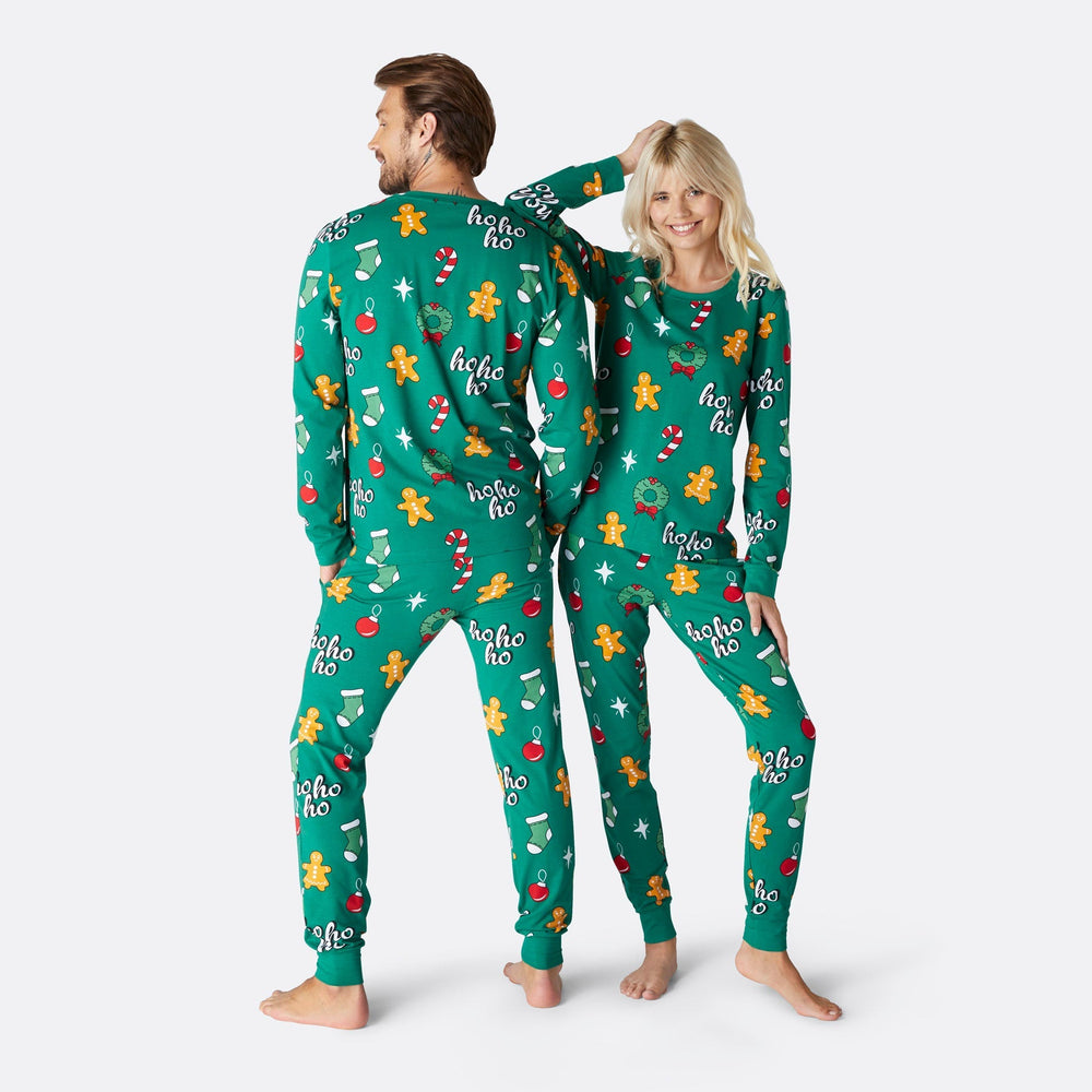 Hohoho Grøn Julepyjamas Herre