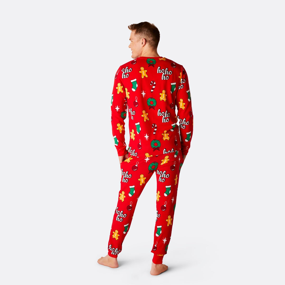 Hohoho Rød Julepyjamas Herre