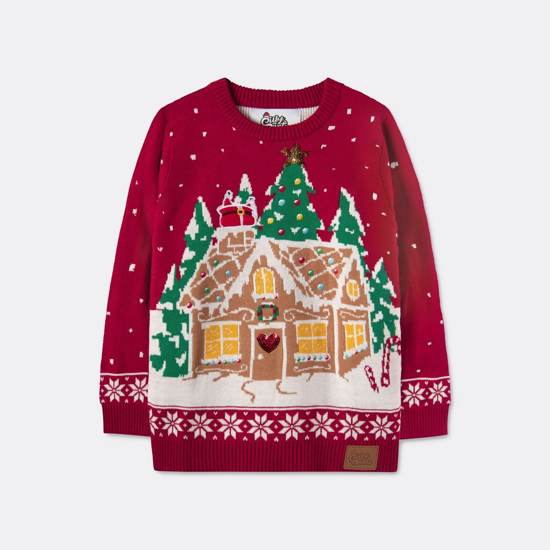 Peberkagehus Julesweater Børn